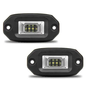 20W Flood LED Light Bar Flush Mount LED Off Road Backup Driving Lights Fog Lamp for ATV 4X4s SUV Truck Boat