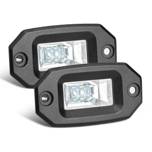 20W LED Work Light 6000K Spot Beam Waterproof Auxiliary Fog Driving Lights for Offroad SUV Truck Car