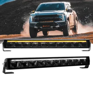 20inch Super Bright Offroad 4×4 LED Light Bar 150W White Amber DRL Driving 14000LM ETM Technology Slim for Truck Bumper