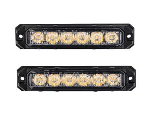 210 Degree Luminous Surface Mount Grille Warning Lights 17 Flashing Mode Mini Side Marker Light for Trucks Car Vehicles