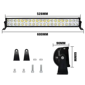 21inch 120W LED Light Bar Double Row Off Road Light Strip for Cars 9 30V Spot Beam Car Accessories