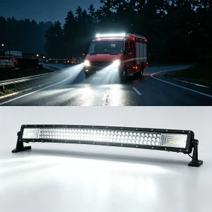 22 32 42 52 Inch Curved Dual Row LED Light Bar 3D 7D 270W Combo Beam IP68 Waterproof Offroad Light for Truck SUV