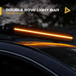 22 Inch Double Row LED Bumper Bull Bar Auxiliary Driving Spot Light for F-150 Ranger Hilux Bronco Polaris RZR Can-Am Maverick X3