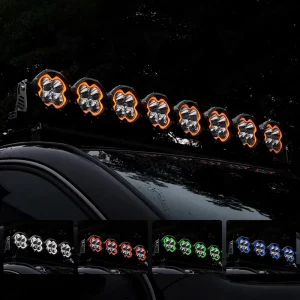 22 Inch RGB DRL LED Bumper Driving Light Bull Bar for Isuzu D-Max Mitsubishi Triton Fortuner Amarok Off Road UTV 4X4 Spot Light