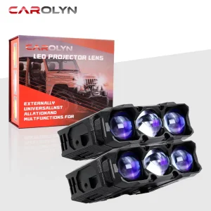 220W Dual-Color Car Grille Light Mesh Light External Auxiliary Driving Light for Motorcycles