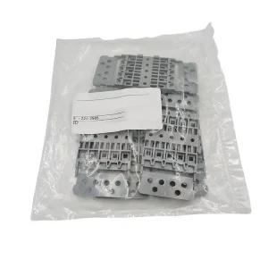 221 2505 in Stock Mounting Carrier with Strain Relief German 5 way for Screw Mounting Gray 221 2505
