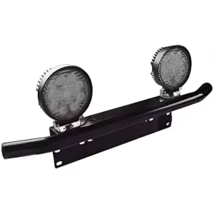 23.6Inch Aluminum Front Bumper License Plate Frame Light Bar Mounting Bracket Holder Light Bars