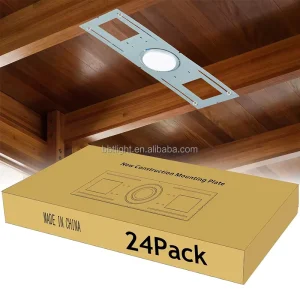 24 Pack New Construction Galvanized Iron Pre-Mounting Bracket for 3/4/6 Inch Wafer LED Lights 26.6 Inch Shallow Recessed