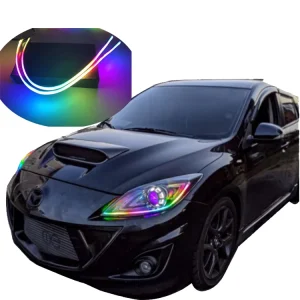 24″ Sequential Switchback LED Strip Lights with Silicone Tubes DRL Turn Signal Daytime Running Light