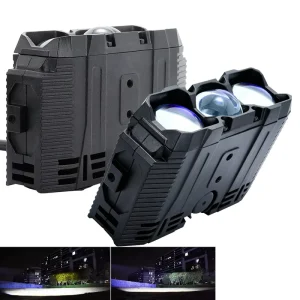 240W 60000Lm High Beam Triple Laser Bi LED Auxiliary Light Lens for Offroad 4X4 Motorcycle LED Work Auxiliary Spotlight