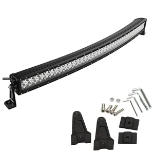 240W Curved LED Light Bar for Car 42 Inch Double Row Work Indicators for Offroad 4×4 SUV 12V 24V