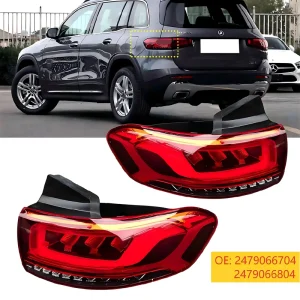 2479066704 Left Driver 2479066804 Right Passenger OEM Replacement Outer Rear Taillight for Mercedes X247 GLB