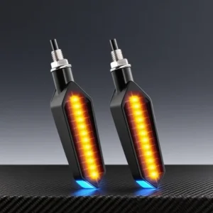 24LED Dual Color Flow Lights for Motorcycles LED Indicator Light Motorcycle Turn Signal Lights