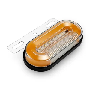 24V 12 LED Car and ATV Side Marker Lights External Signal Indicator Lamp with 3 Modes Trailer Lorry Warning Tail Light
