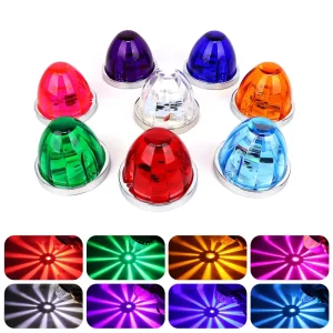 24V Big Watermelon LED Star Light LED Ceiling Spotlight Side Marker Light Warning Light for Truck Trailers Caravan Bus Van Lorry