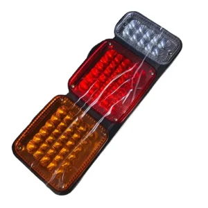 24V LED Truck Tail Light Assembly Waterproof Rear Brake Turn Signal Reverse Lamp for Trailer Lorry Truck