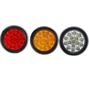 24V LED Universal Fit Car Rear Tail Light Brake Stop Side Marker Warning Indicator Rear Stop Lamp for Truck Trailer Red