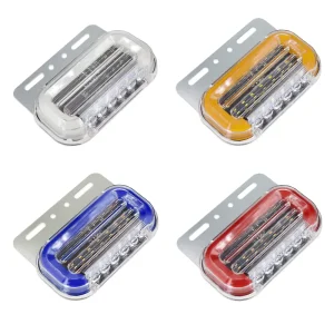 24V Truck LED Side Light Marker Indicator Lamp Clearance Yellow Light Trailer Tractor Bus Strobe Car Accessories