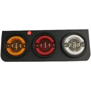 24V Truck LED Tail Lights with Flowing Turn Signal Certified Brake Reverse Strobe for Trailer Heavy Duty Vehicles