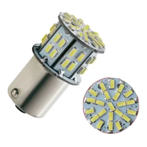 24V White 5W 50SMD LED Light Bulbs 400LM Vehicles Backup Tail Turn Signal Parking Light Indicator