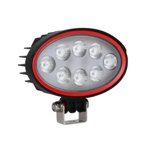 24W 10-30V Cool White LED Work Light for Truck SUV Cars Waterproof Oval Durable Flood Beam Work Light