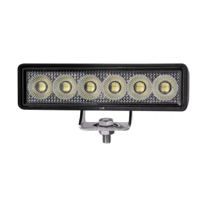 24W 12V 24V Flood Cool White Lighting 6 Inch LED Work Light Stainless Steel for Cranes and Heavy Machinery