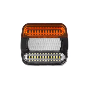 24W 1920LM LED Signal Light Flood Beam Durable Housing LED Truck Trailer Tail Light IP68 LED Work Light for Emergency Vehicles