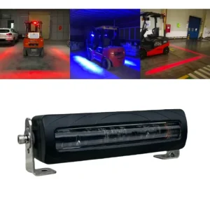 24W Heavy Duty LED Green Blue Red Vehicle Warning Beam Line Zone Light Strobe Lamp for Forklift Truck Industrial Safety System