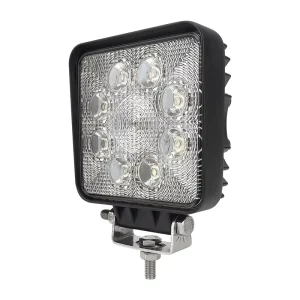 24W Square LED Spotlight 24V Work Light for Car Motorcycle Tractor Forklift Flood Beam Truck Offroad Headlight