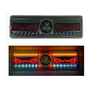 24v Retrofit Universal High Brightness IP67 Waterproof Flashing LED Truck Trailer Running Water Steering Brake Reversing Rear