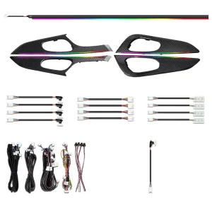 256 Color LED Interior Ambient Trim Light for Nissan Qashqai J11 Auto Modification Decoration Kit