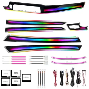 256 Colors Symphony LED Car Interior Ambient Light for BMW 5 Series F10 F11 F18 Atmosphere Strip Accessories