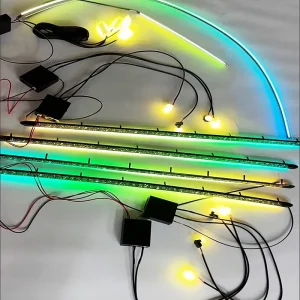 256 Colors Symphony LED Car Interior Ambient Lighting Decoration Atmosphere Trim Accessories