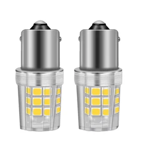 25W 2500LM S5 LED Turn Signal Backup Tail Light Bulbs New Canbus BAY15D BAU15S 1156 Bau15s Py21w T20 W21w 7440 Fan