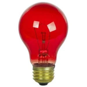 25W A19 Incandescent Medium Base Party Light Bulb Multi-color Decorative Bulbs Replacement Bulbs for Indoor Lamps and Lanterns