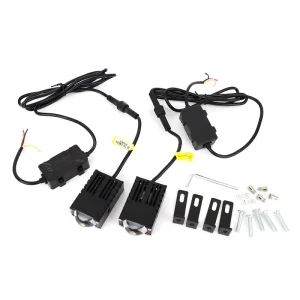25W Multicolor LED Light U39 Mini Grille Projector Lens Front Grille Light High Low Beam Auto Lighting System for Car Motorcycle