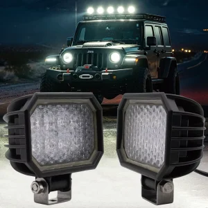 26W 12V Truck DRL Square Off Road Flood Beam LED Work Light