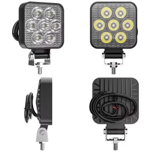 27W Mini LED Spot Work Light 2.5 Inch Square Pod Off Road Fog Lighting Car Work Truck 9 30V Warranty