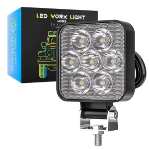 27W Mini LED Spot Work Lights 2.5 Inch Square Light Pod Off Road Fog Driving Car Auto Truck Accessories 9 30V 2 Year