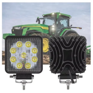 27W Square Auto LED Work Light Easy to Install High Power Car Motorcycle LED Lights 12-24V Mini Work Lamp Truck Accessories