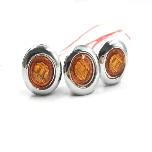 27x17mm Diameter Red High Brightness PC 12V LED Side Marker Clearance Light OE F1DU-10300-AD for Truck Trailer