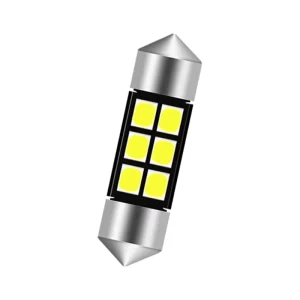 2835 LED Dual-Point Car Roof Light DC12V for Standard Fitment 31/36/39/41mm Cabin License Plate Light