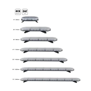29 Inches to 72 Inches ECE R65 EMC R10 Approved Emergency LED Light Bar with 4D Reflector Roman LED Modules TBD7301 Series