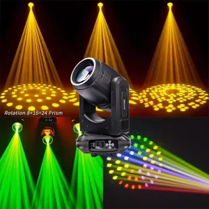 295W 14R Mini BEAM Moving Head Light with Halo Led Effect for DJ Disco Events Hotel Theme Park Power in Out