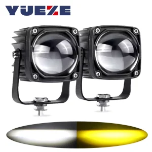 2Inch 30W 8D Lens LED Work Light Bar Offroad Dual Color Spotlight LED Fog Light for Car Truck ATV 4×4 4WD Accessories 12V 24V