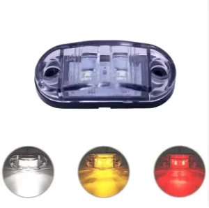 2LED Dual Color Amber Red Truck Side Light Double Color Trailer LED Side Lamp