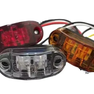 2LED Side Marker Light Amber Red White Clearance Indicator Tail Position Waterproof for Truck Trailer Tray-back 12V 24V