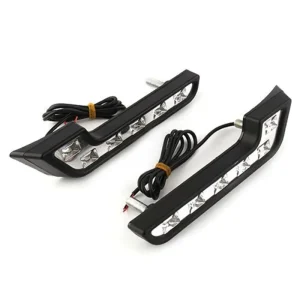 2PCS 12V L Shape Driving Lamp Daytime Running Fog Light Durable Waterproof Car LED Lamp 6LED DRL Strip Lights for UTV Auto Truck