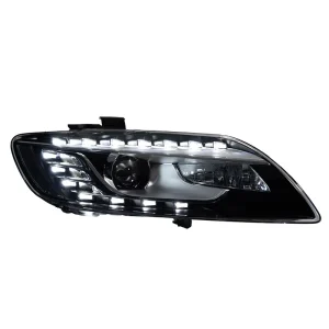2PCS AKD Head Lamp for Audi Q7 LED Headlight Projector Lens Front Dynamic Signal Animation Automotive Accessories