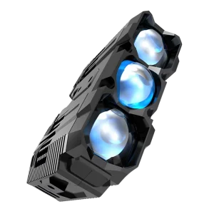 2PCS Car Spotlights Led Grille Lights 3 Lens Driving Fog Light External Auxiliary Lights for Universal